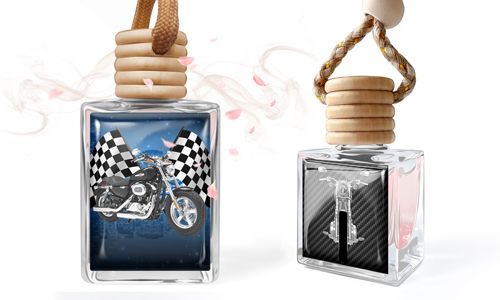 Mini deodorante per auto con immagine di motocicletta