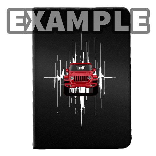 Hållare för bilpapper med hjärtslag-Design