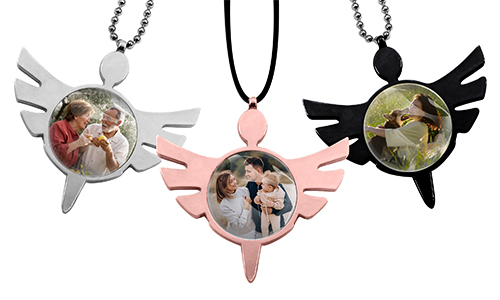 Car Rearview Mirror Guardian Angel With Your Own Photo