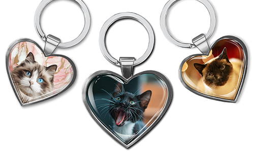 Llavero personalizado con forma de corazón – el mejor regalo para un dueño de perro