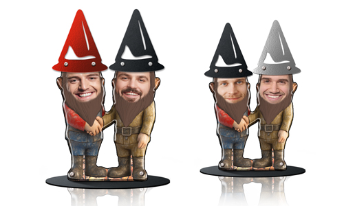 Gnomos de jardín personalizados para amigos