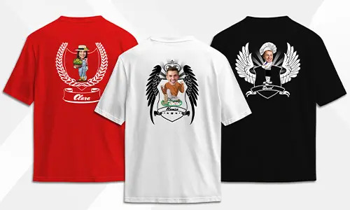 Personlig t-shirt med hobby- eller yrkesmotiv