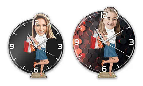 Personalizované Nástěnné Hodiny Komiks Koníček - Nakupování