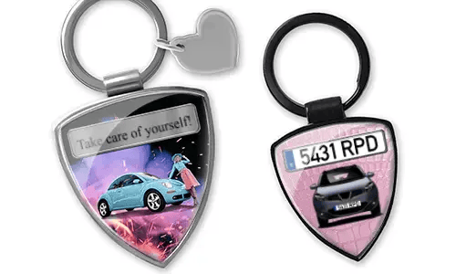 Keychain shield - gift for your girlfriend