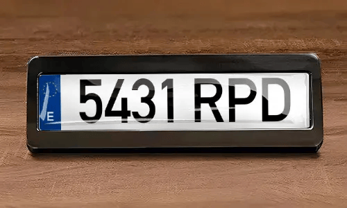 Magnetisk registreringsskylt