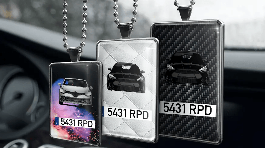 Car mirror decoration