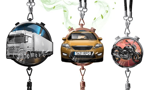 Deodorante per auto con modello di veicolo