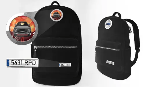 Rygsæk sort fløjl