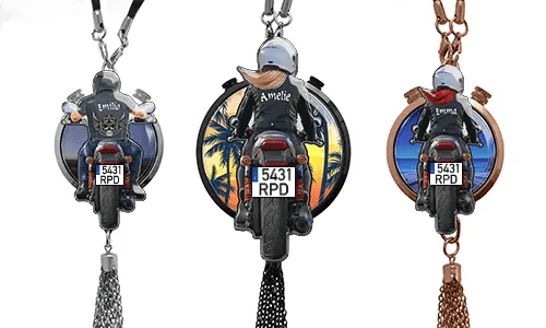 Voiture-Air-Désodorisant-Moto avec nom