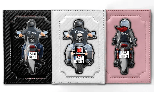 Fordonsdokumentfodral - Motorcykel - Namn