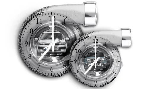 Zacht Grijze Wandklok Turbine