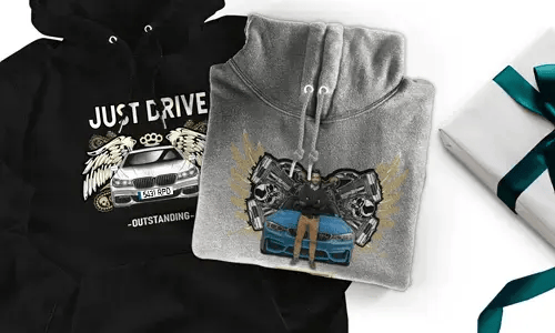 Sudadera con motivo de coche para hermano