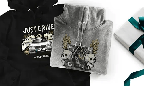 Hoodie avec motif de voiture pour ton fils