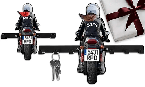 Llavero de pared único para tu maravillosa hija motociclista