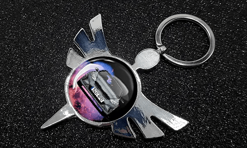 Angel Keychain Round Auto