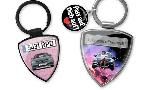 Porte-clés bouclier - cadeau unique pour ta fille