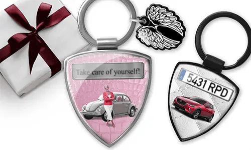 Llave con escudo para abuela