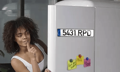 Registreringsskyltmagnet