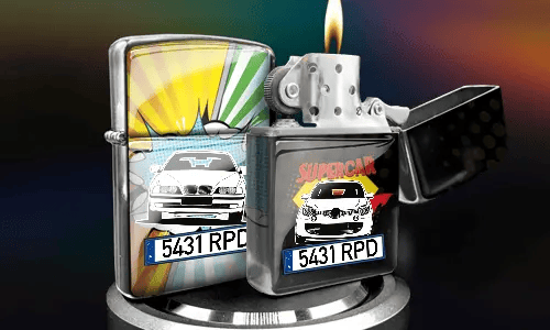 Briquet avec essence de voiture