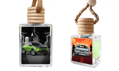 Mini auto-luchtverfrisser met auto afbeelding