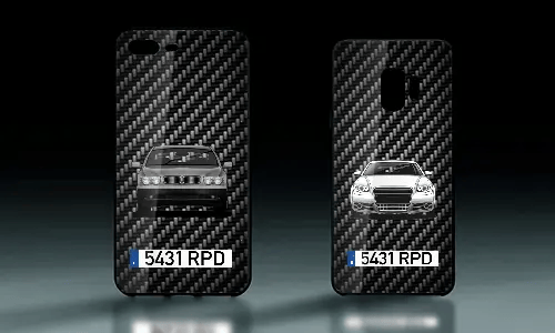 TELEFOONHOES - GLAS CARBON