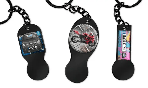 Trolley-Coin Keychain Personalised