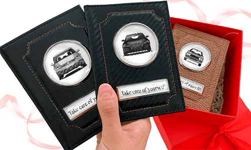 Personalizovaný dárek pro tátu: držák dokumentů do auta