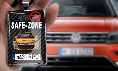 Safe – Zone Autospiegelanhänger - Leder