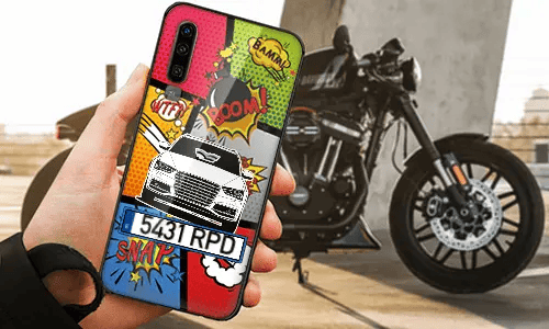 personalisierte handyhülle mit Motorradsilhouette handyhülle mit motorrad motiv