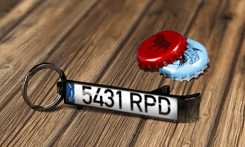 bottle opener keychain with German flag