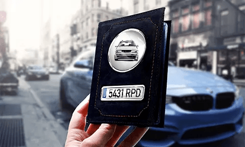 Car documents holder white