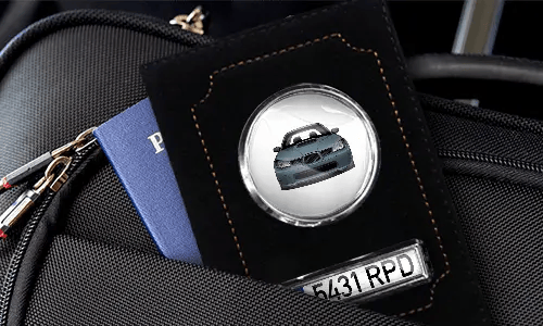 Car documents holder brown