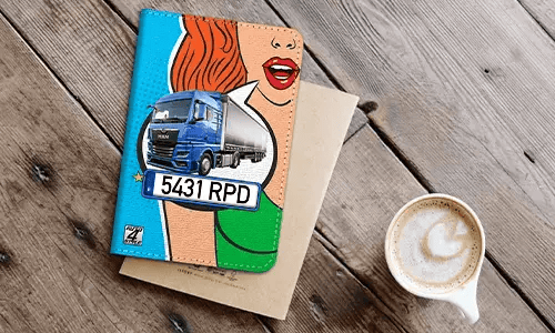 auto hülle Comic 1 auto papiere etui