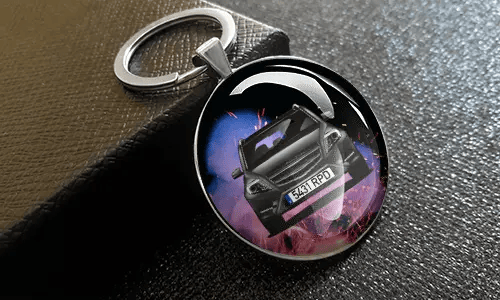 schlüsselanhänger personalisiert auf dem Geschenkverpackung personalisierte schlüsselanhänger