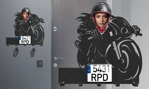 gallery-keyholder-wall-motorcycle-rider-skeleton-face-license-plate-and-text-printed-2