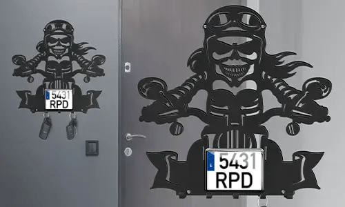 gallery-keyholder-wall-skeleton-motorcycle-rider-license-plate-text-printed-3