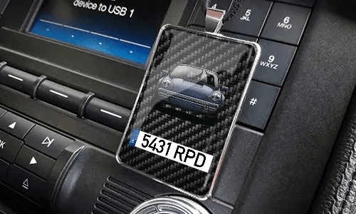 Rear view mirror trailer on the panel