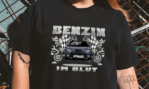 shirt tuning Schwarz 