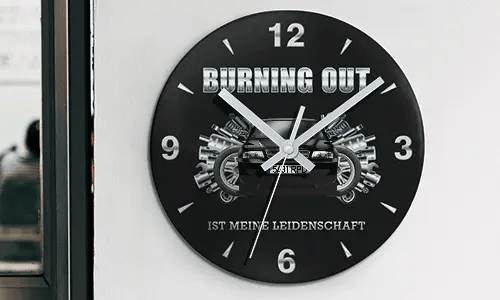 wanduhr auto 