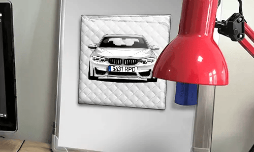 foto magnet mit Familienfoto auf dem Tisch magnete personalisieren
