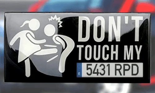 license plate sticker 