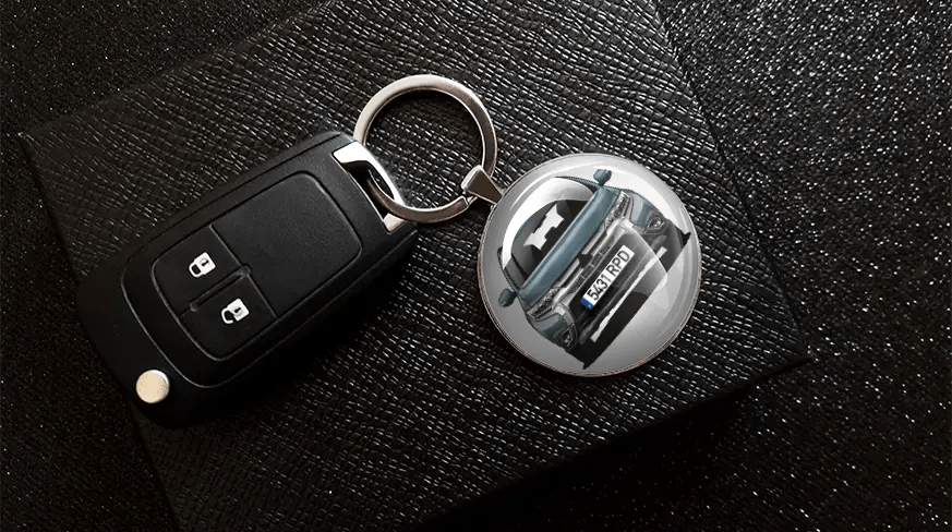 Keychain round individual