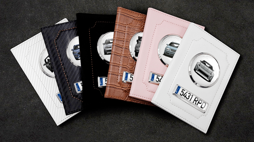 Car Documents Holder Pink